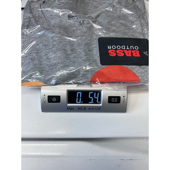 Bass Outdoor Mens Short Sleeve Crew Neck Graphic Tee, Gray, size M - Picture 10 of 10